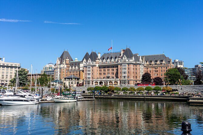 Butchart Gardens and Victoria Sightseeing Tour from Vancouver - Inner Harbour walk: Mile 0, the Empress, Chinatown, and Fan Tan Alley