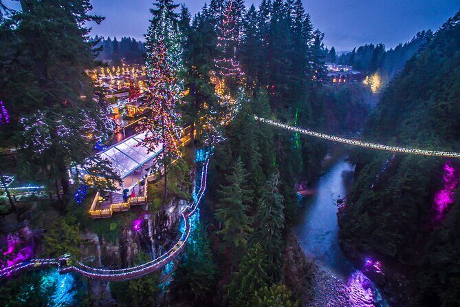 Explore Vancouver City & Capilano Suspension Bridge Canyon Lights - Key Points at a Glance