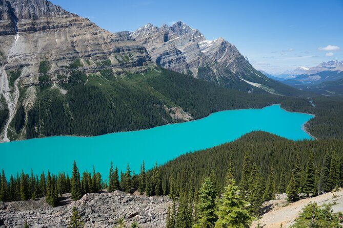 Rockies Western Canada Iconic Sites Tour - Day 5: Icefields Parkway and the included Glacier Adventure to Banff