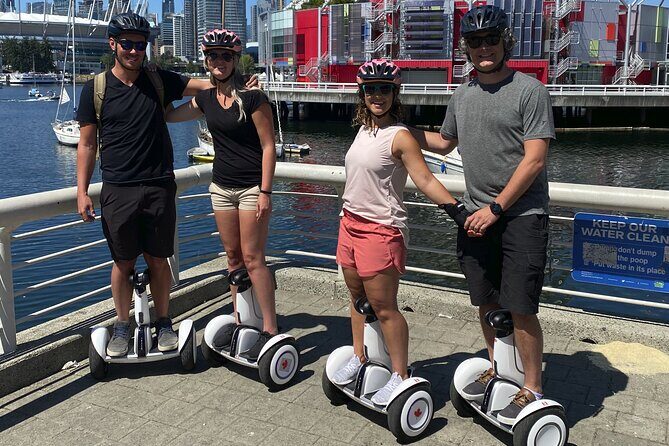 Small Group Segway tour to False Creek/English Bay - Your Segway setup: helmets, training, and calm confidence with Glen