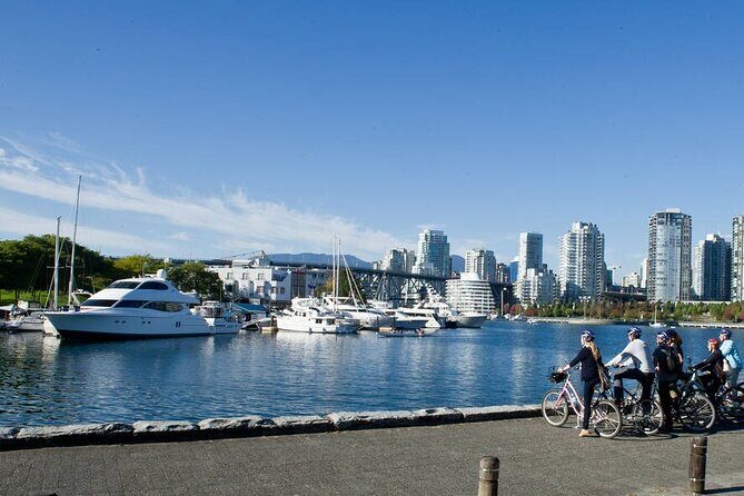 Stanley Park & Vancouver City Highlights 4 Hour Bike Tour 2 in 1 - Aquabus ferry to Granville Island: views plus a creative break