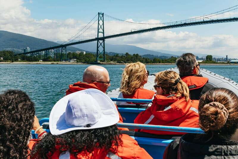 Vancouver: Indian Arm and Granite Falls Zodiac Boat Tour - Siwash Rock to Deep Cove: Granite cliffs, waterfalls, and fast-changing angles